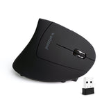Arizone Vertical Wireless Mouse, Ergonomic 6-Button Mouse with Adjustable DPI, Type-C Rechargeable Silent Mouse for Laptop & PC