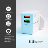 Arizone R-14 Dual USB Fast Charger | 3.1A with LED Indicator