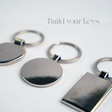 METAL BLANK KEYCHAINS ADVERTISING KEYRINGS FOR PROMOTIONAL GIFTS