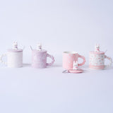 CUTE RABBIT COFFEE MUG WITH LID AND SPOON
