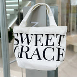 LARGE LETTER TWILL BAG