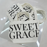 LARGE LETTER TWILL BAG