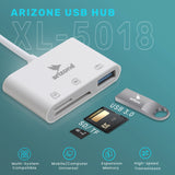 موزع USB Arizone® XL-5018 (مجموعة 3 منافذ) 1*USB 3.0/1*SD/1*TF