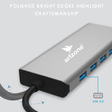 موزع USB T-1101 من Arizone® (11 في 1) 1*USB 3.0/3*USB 2.0/HDMI/RJ45/VGA/USB C PD/SD TF/3.5 مم بسرعة 100 ميجابت في الثانية
