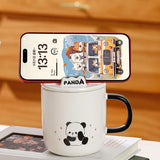 CUTE PANDA COFFEE MUG WITH LID