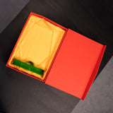 Glass Crystal Trophy with Green Base