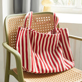 STRIPPED TOTE BAG - 4 COLORS