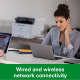 طابعة ليزر ملونة Brother MFC-L3750CDW - متعددة الاستخدامات، لاسلكية/USB 2.0، طابعة/ماسح ضوئي/ناسخة/جهاز فاكس، طباعة على الوجهين، 24 صفحة في الدقيقة، طابعة A4، طابعة مكتبية صغيرة/منزلية