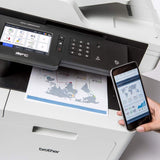 طابعة ليزر لاسلكية متعددة الإمكانات من Brother، MFC-L8690CDW، طباعة بالألوان الكاملة مع الطباعة المتقدمة على الوجهين والطباعة المحمولة، جيجابت إيثرنت، حبر عالي الإنتاجية
