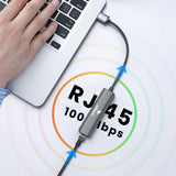 موزع USB T-3620 من Arizone® (موزع 3 منافذ + شبكة محلية) 1*USB 3.0/2*USB 2.0/RJ45 بسرعة 100 ميجابت في الثانية