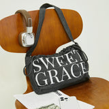 DENIM DRAWSRING POCKETS