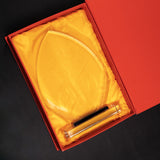 Drop-Shaped Transparent Crystal Trophy