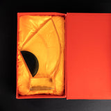 Blue Semi-circular Shape Crystal Trophy