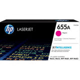 خرطوشة حبر HP 655A الأصلية ذات اللون الأرجواني لطابعات LaserJet (CF453A)