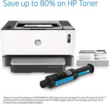طابعة HP Neverstop Laser 1000W اللاسلكية - سرعة طباعة تصل إلى 21 صفحة في الدقيقة، حبر محمل مسبقًا لطباعة ما يصل إلى 5000 صفحة - أبيض