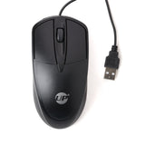 ماوس سلكي UP M305، ماوس كمبيوتر سلكي USB أسود بتصميم مريح