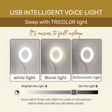 Arizone® USB Voice Control Night Light، مصباح LED ذكي للتحكم الصوتي، الحمام، الممر، الحضانة، المطبخ، السيارة، خيمة التخييم، يعمل | لا يحتاج إلى تطبيق | قم بالتوصيل والاستخدام.