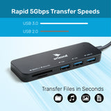 موزع USB Arizone® XL-5016 (مجموعة من 5 منافذ) 1*USB 3.0/2*USB 2.0/1*SD/1*TF