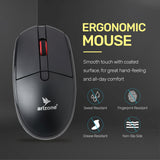 ماوس Arizone® 1000PRO USB لاسلكي موثوق به مع كتم الصوت وصمت تام