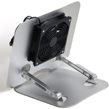 وسادة تبريد الكمبيوتر المحمول Arizone® NB68 v3.1، مبرد كمبيوتر محمول مزود بمروحة واحدة هادئة لألعاب مقاس 15.6-17 بوصة، حامل مروحة ثابت، 7 ارتفاعات قابلة للتعديل،