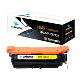 خراطيش حبر بديلة من Arizone لطابعات HP 504A CE250A CE251A CE252A CE253A 504X للاستخدام مع طابعات HP Color Laserjet CP3525 CP3525N CP3525DN CP3525X CM3530 CM3530TS، باللون الأصفر