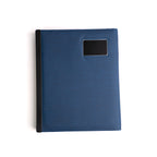 LEATHER NOTEBOOK WITH BACKUP CHARGER Q1 PRINTED WITH COMPANY LOGO