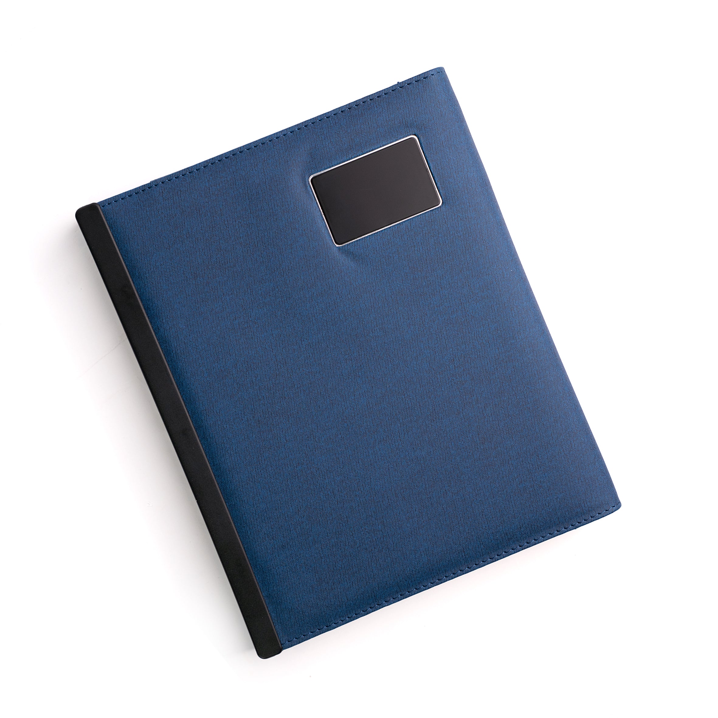 LEATHER NOTEBOOK WITH BACKUP CHARGER Q1 PRINTED WITH COMPANY LOGO