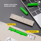 Arizone BK-035 2.4GHz Wireless Keyboard – English/Arabic Layout – Swappable Keycaps – Replaceable Battery – USB Nano Receiver – Slim Desk Accessory