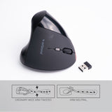 Arizone AM-03 Wireless Vertical Mouse USB Rechargeable Optical Vertical Mice Universal Computer Gaming Mouse Wireless Ergonomic Optical Mouse For PC Laptop