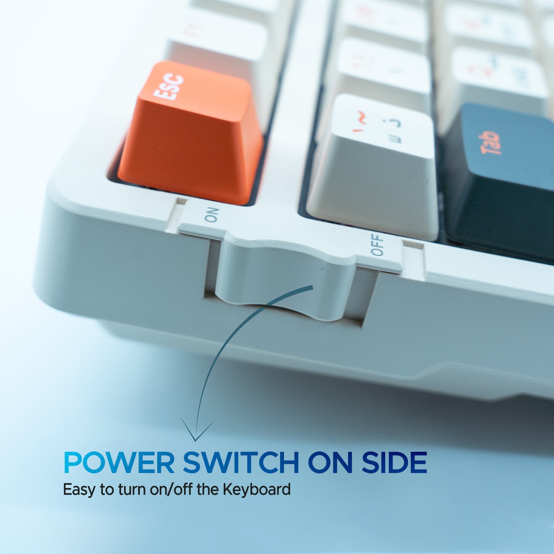 Arizone BK-035 2.4GHz Wireless Keyboard – English/Arabic Layout – Swappable Keycaps – Replaceable Battery – USB Nano Receiver – Slim Desk Accessory