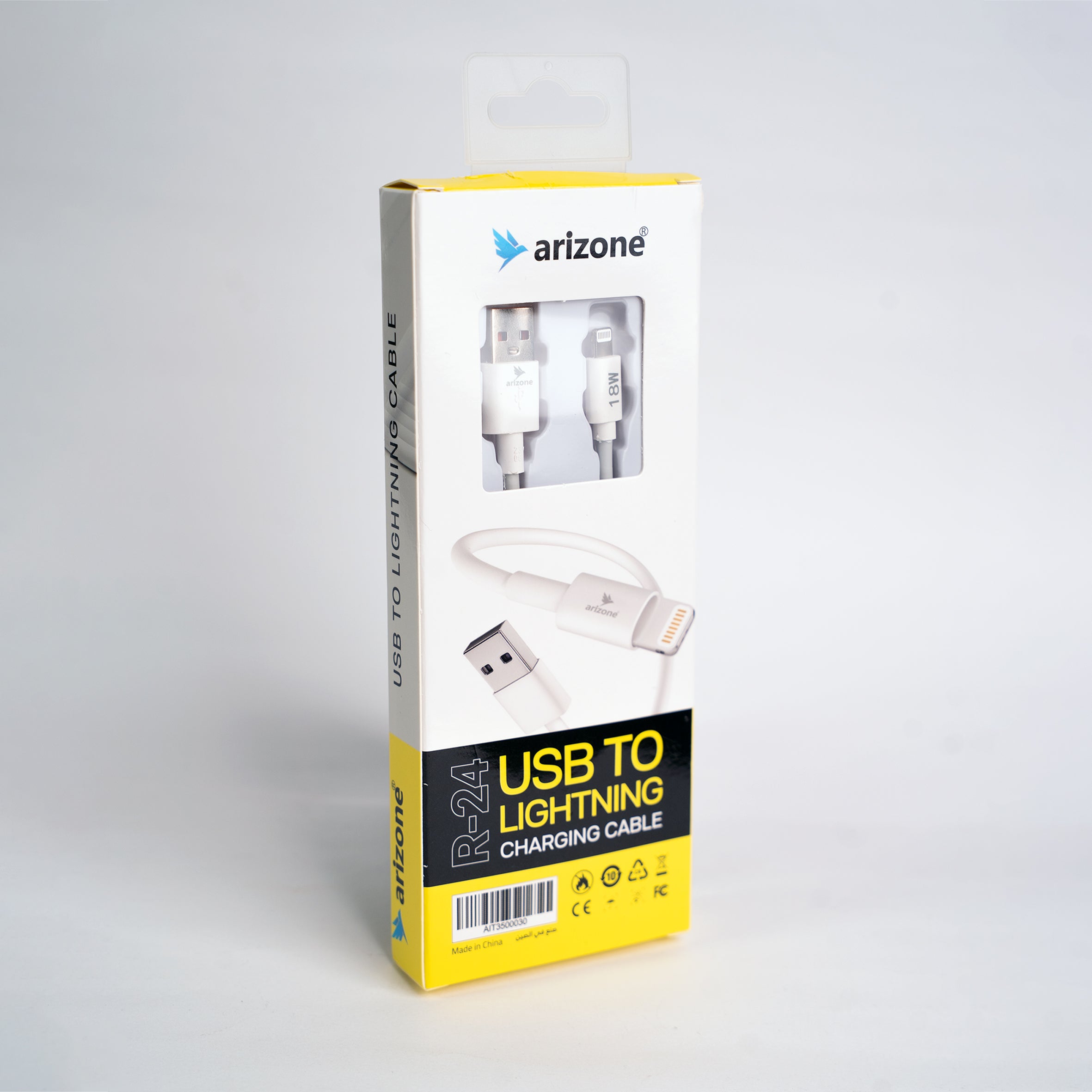 Arizone R-24 USB to Lightning Cable | 18W Fast Charging