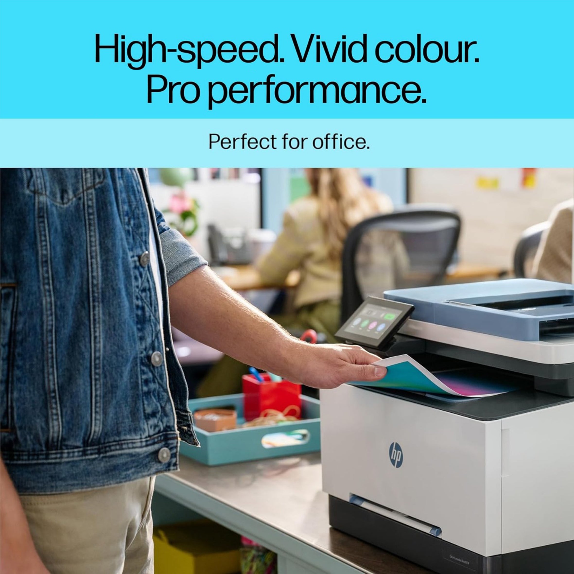 HP Color LaserJet Pro MFP 3303sdw - Print, Copy, Scan; Wireless, Two-sided printing, 250-sheet input tray; Print speed up to 25 ppm (black) and 25 ppm (color)