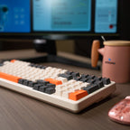 Arizone BK-035 2.4GHz Wireless Keyboard – English/Arabic Layout – Swappable Keycaps – Replaceable Battery – USB Nano Receiver – Slim Desk Accessory