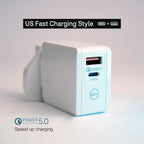 Arizone Charger Adaptor R-12 / R-13 USB + Type-C  | 25W & 45W Fast Charging