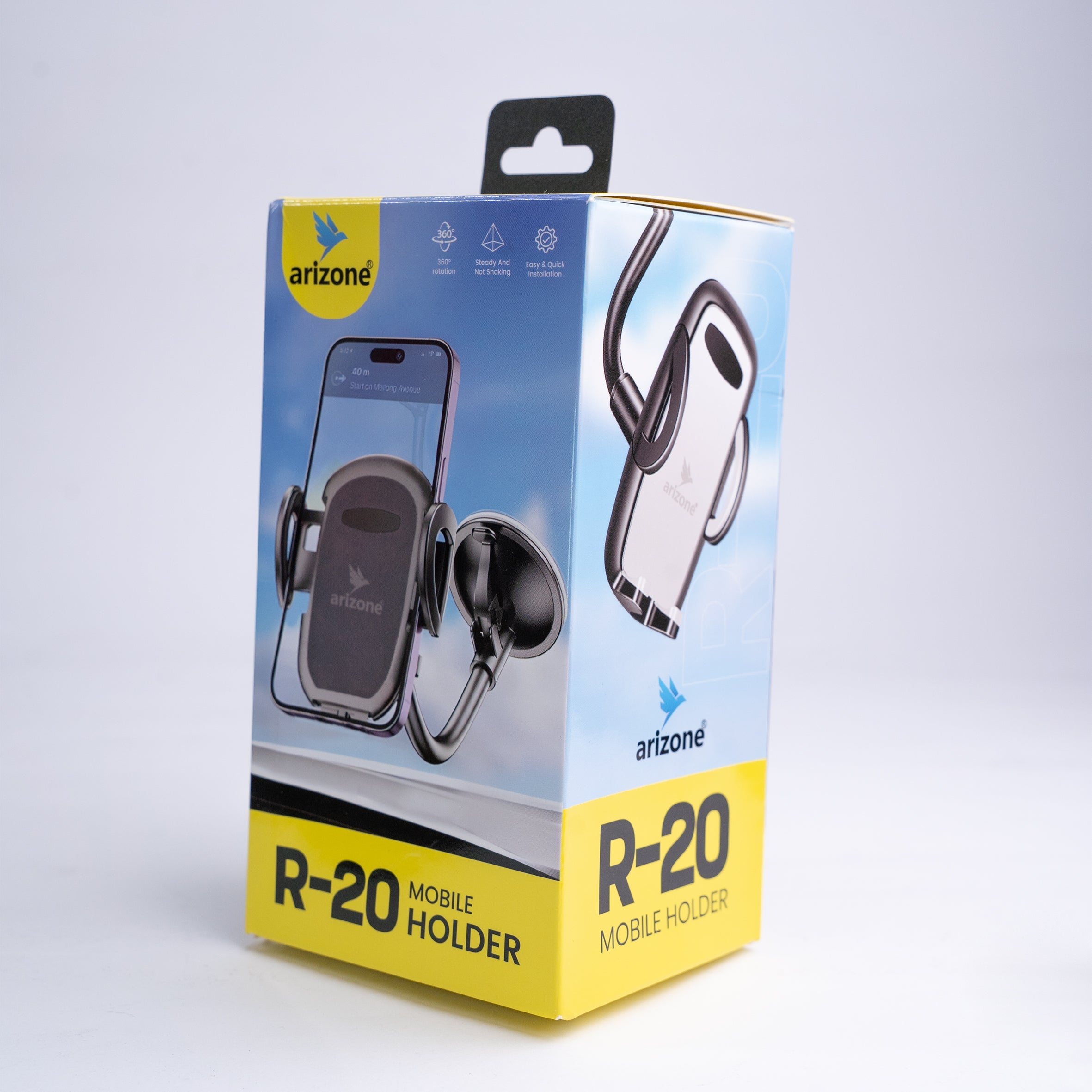 Arm Car Holder Mount Cradle for Windshield Dashboard/Cell Phone