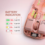 Arizone Dual Mode Wireless Mouse, Bluetooth 5.0 & USB Receiver, Adjustable DPI, Light Mode Switch, Type-C Rechargeable Mouse with Battery Indicator