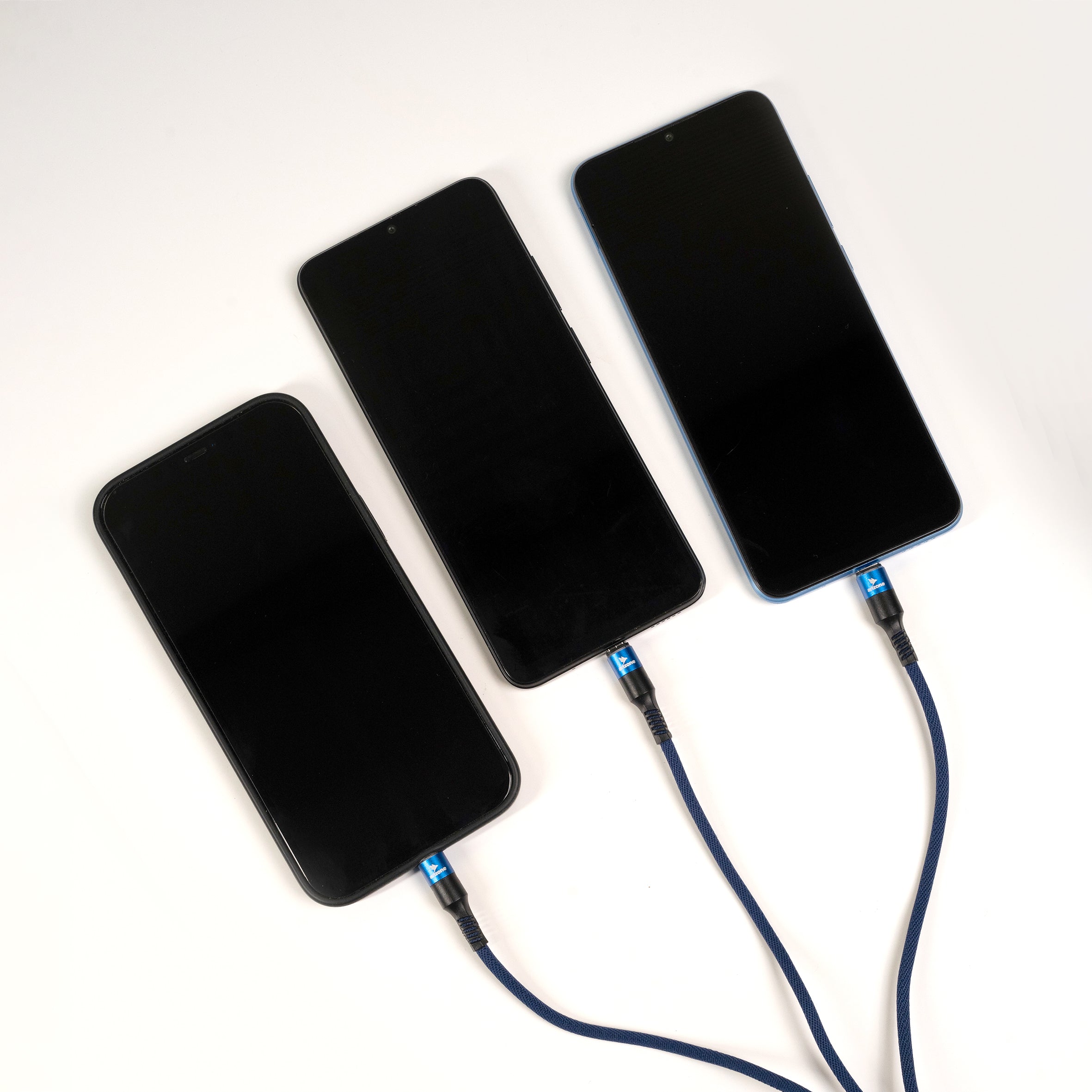 Arizone L8 Plus 3-in-1 Braided Charging Cable 1.2M | USB to C, Lightning & Micro | 5A