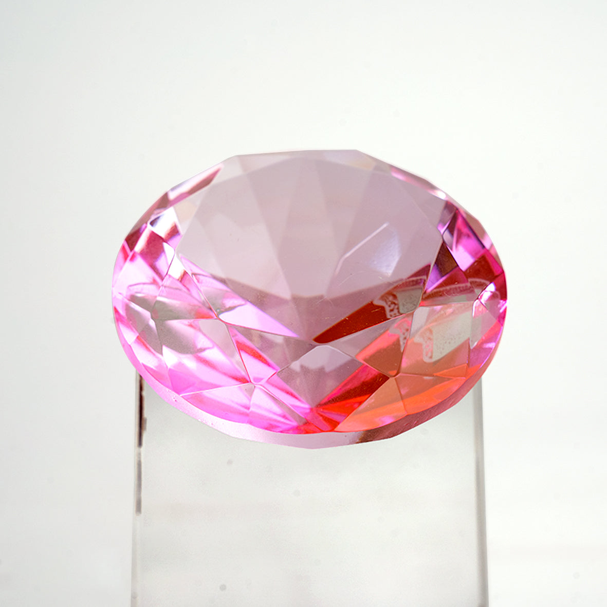 Pink Diamond Crystal Trophy