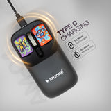 Arizone Wireless Mouse 2.4GHz with Adjustable DPI and Type-C Charging – Ergonomic Cordless Mouse with USB Receiver for Laptop and PC