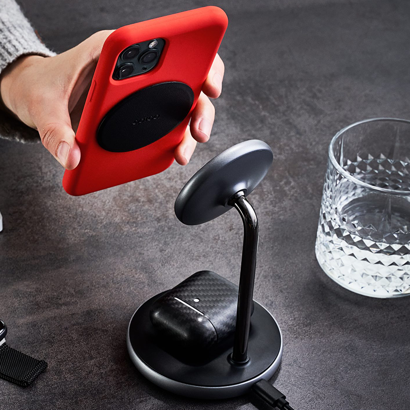 MAGNETIC WIRELESS CHARGING  STAND WITH USB-C CABLE