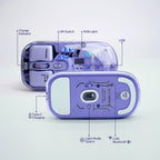 Arizone Dual Mode Wireless Mouse, Bluetooth 5.0 & USB Receiver, Adjustable DPI, Light Mode Switch, Type-C Rechargeable Mouse with Battery Indicator