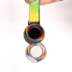 SPORTS WINNER GOLD AWARD MEDALS WITH RIBBON