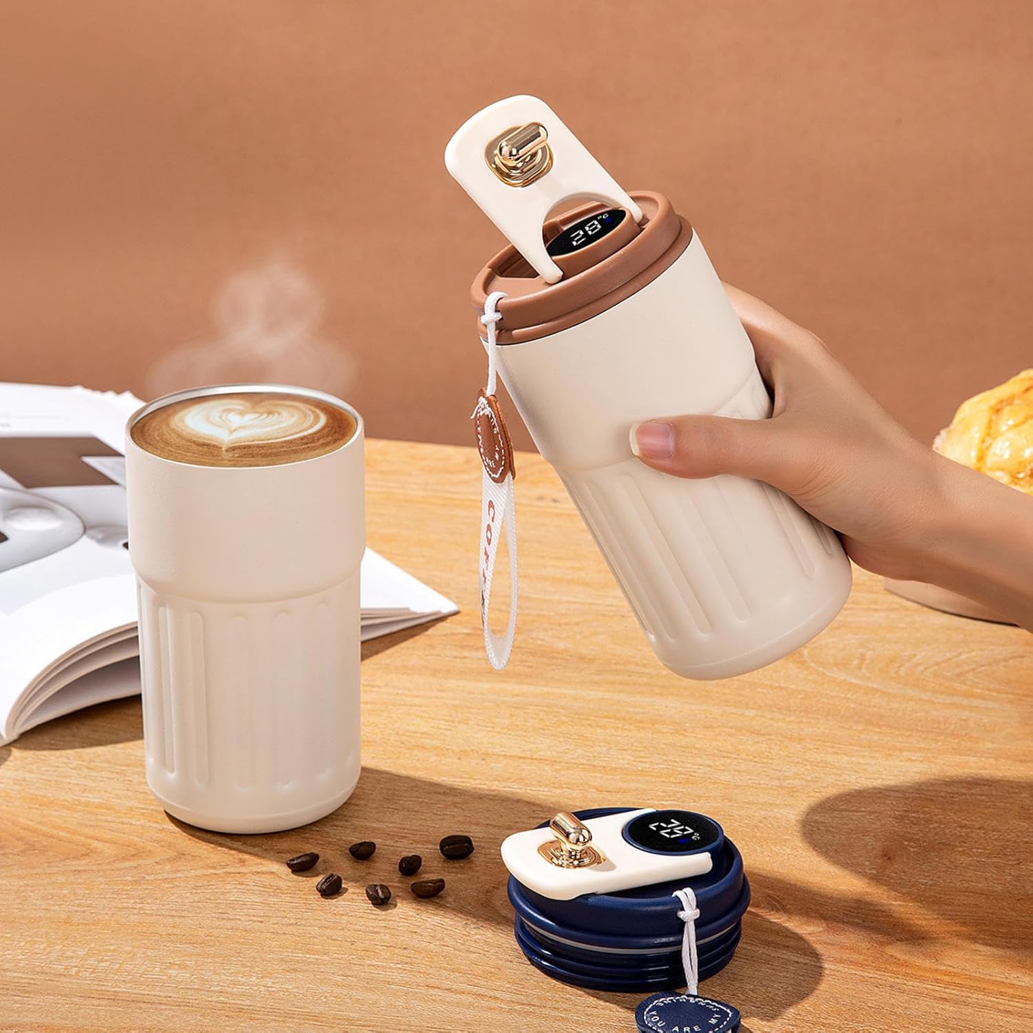 STAINLESS STEEL TUMBLER HOT AND COLD INSULATED MUG