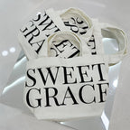 LARGE LETTER TWILL BAG