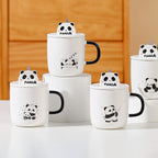 CUTE PANDA COFFEE MUG WITH LID