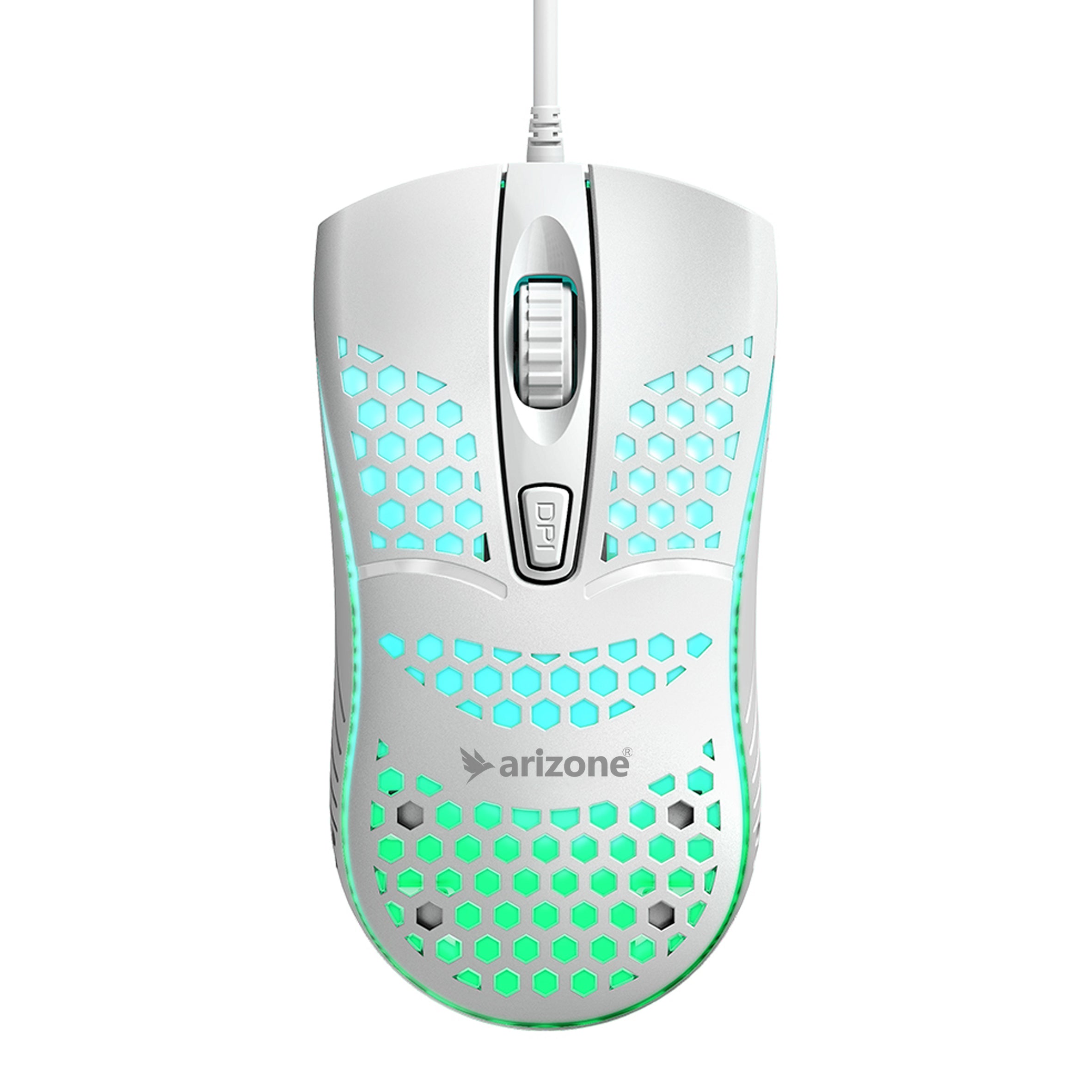 Arizone Wired Mouse with Honeycomb Lightweight Design and Adjustable DPI – USB Gaming Mouse for Laptop and PC Main image