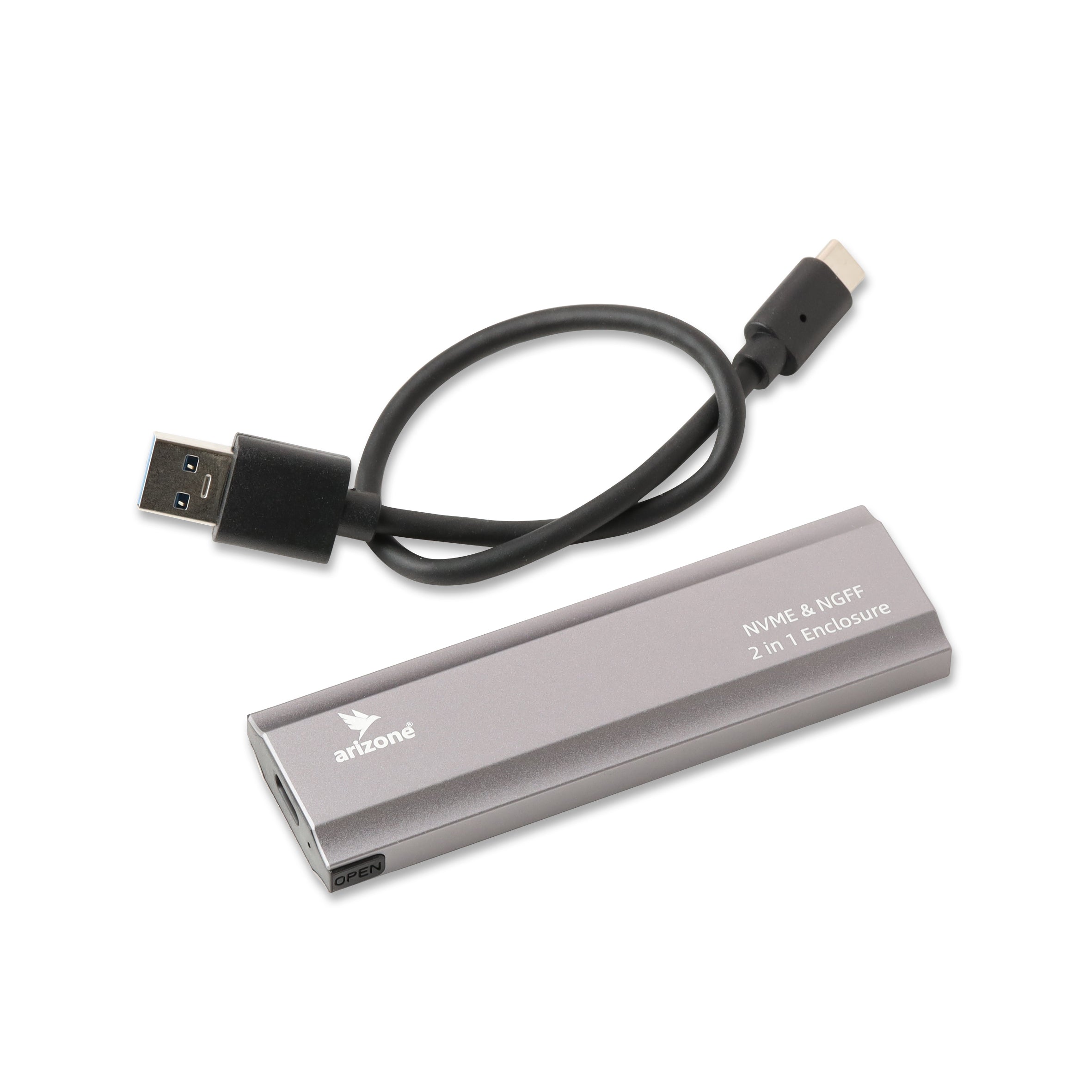 حاوية أريزوني SSD M.2 NVME+NGFF