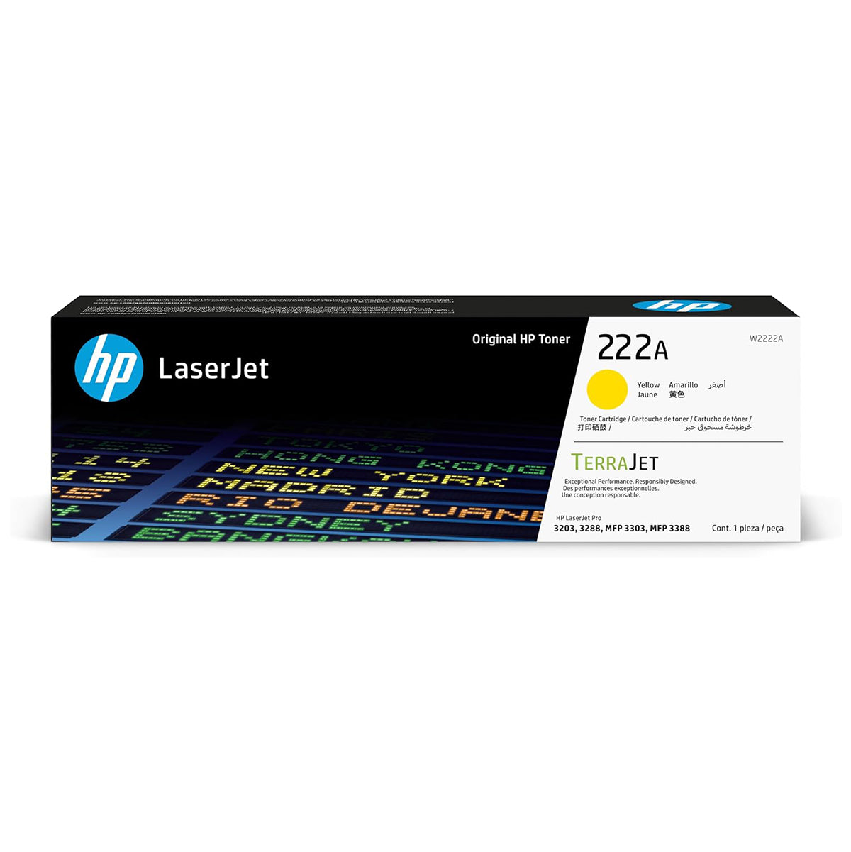 HP 222A LaserJet Toner Cartridge For HP LaserJet Pro 3203, 3288, MFP 3303, & MFP 3388