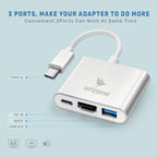 محول أريزون من النوع C إلى HDTV+USB3.0+PD