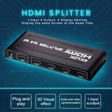 ARIZONE SPLITTER HDMI 1X4 4K 3D